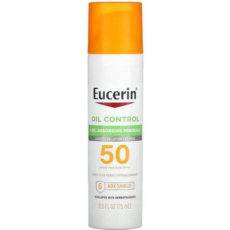 Eucerin Oil Control Face Sunscreen Lotion With Oil Absorbing Minerals