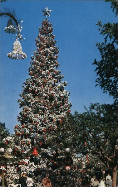 Christmas Tree Disney Postcard