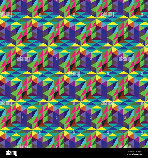 Abstract Cube Pattern Colorful Design Geometric 3d Vector Wallpaper