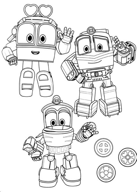 Dibujos De Selly De Robot Trains Para Colorear Para Colorear Pintar E