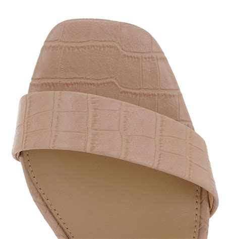 Πέδιλο Nude Croco Lara Conte K4700073674D Nook Boutique