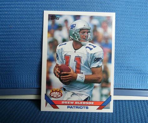 Topps Drew Bledsoe New England Patriots Football Card Ebay