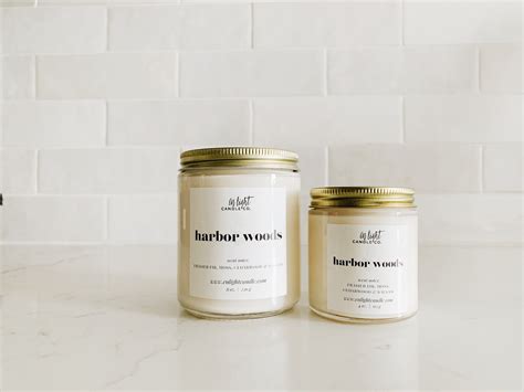 Harbor Woods Fraser Fir Amber Oz Or Oz Pure Soy Hand Poured Candle