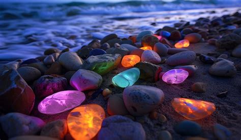 Premium Photo Colorful Lights On The Beach With A Beach And Beach Lights