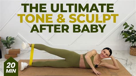 Full Body Postpartum Workout With Mini Band Resistance Band Workout