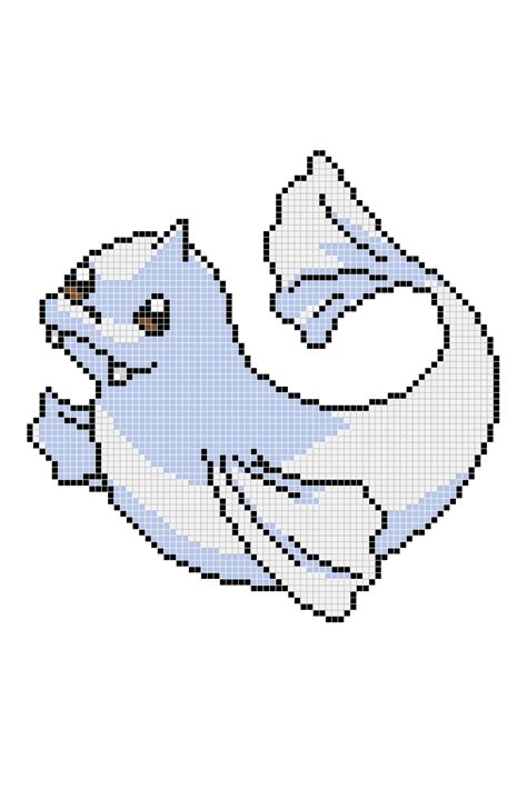 Pokemon Pixel Patterns For Fuse Beads Dratini Artofit