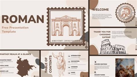 Ancient History PPT Presentation Template - EaTemp