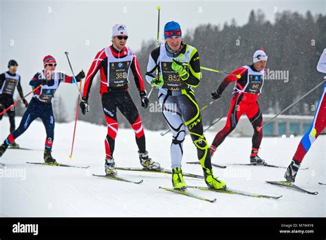 Cross Country Skiers At The Th Engadin Skimarathon March St