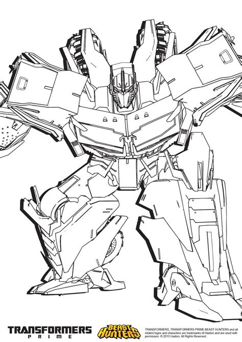 Transformers Prime Coloring Pages Starscream