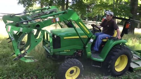 Bush Hogging With The John Deere 3025e Youtube