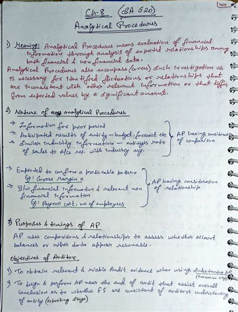 Download Ca Inter Audit Sa 520 Handwritten Notes Summary Notesnotes