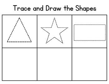 Trace Draw Shapes FREEBIE By Heidi Filatov TPT