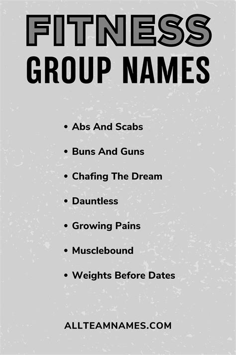 511 Best Fitness Team Names To Crush The Competition