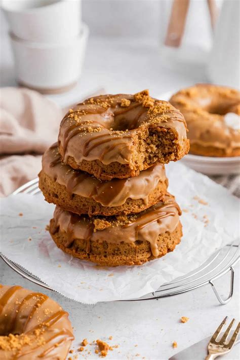 Baked Biscoff Doughnuts Vegan And Easy The Chestnut Bakery