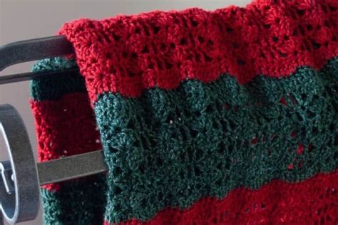 Easy Crochet Christmas Blanket Free Pattern Crafting Each Day