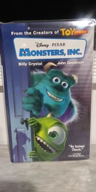 Disney Pixar Monsters Inc Vhs Tape Blue Tape John