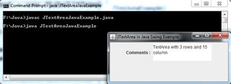 Jtextarea In Java Swing Example