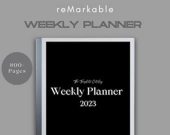 Remarkable Daily Planner With Week Overview Etsy