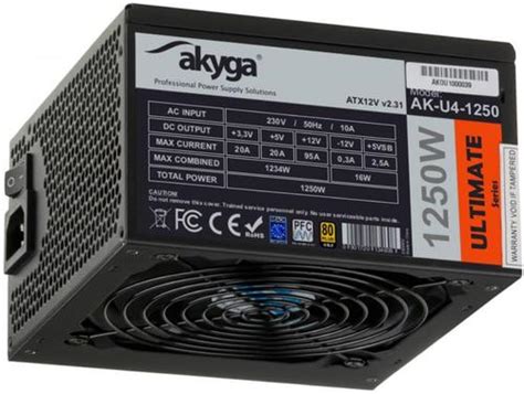 Black Friday Sursa Akyga Ultimate ATX 1250W Black Friday