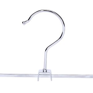 Hwajan Pack Pant Hangers Skirt Hangers With Clips Metal Trouser Clip