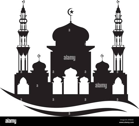 Mosque Icon Vector Illustration Design Template Stock Vector Image