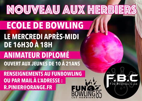 NOUVEAU école de Bowling aux Herbiers Fun Bowling 85 Les Herbiers