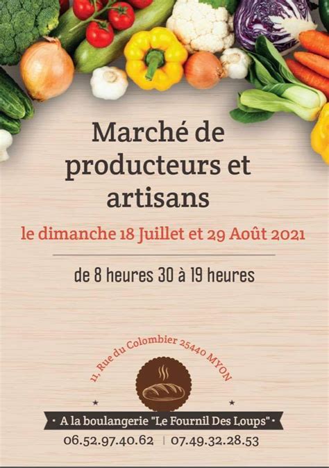 March De Producteurs Et Artisans Village De Myon