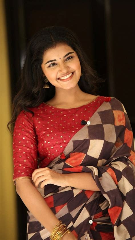 720p Free Download Anupama Smile Actress South Indian Saree Look Hd Phone Wallpaper Peakpx