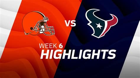 Cleveland Browns Vs Houston Texans Highlights Week 6