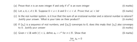 Solved A Prove That N Is An Even Integer If And Only If N2