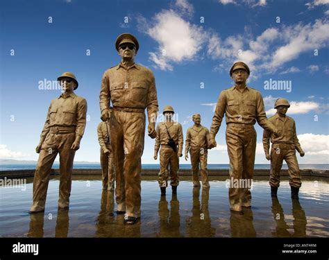 The McArthur Landing Memorial in Red Beach, Palo, Leyte, The ...