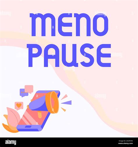 Hand Writing Sign Menopause Concept Meaning Cessation Of Menstruation
