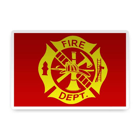 Fire Department Sticker