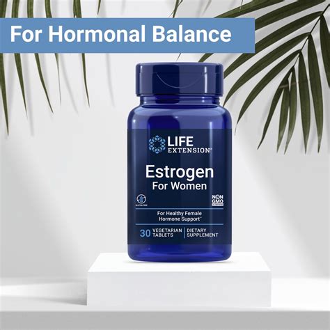 Life Extension Estrogen For Women 30 Tablets Improve Mood Hormone