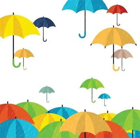 Umbrella Realistic Vectors Graphic Art Designs In Editable Ai Eps