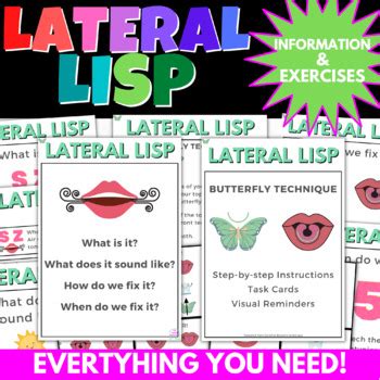 LATERAL LISP BUTTERFLY TECHNIQUE AND INFORMATIONAL Handouts, Visuals ...