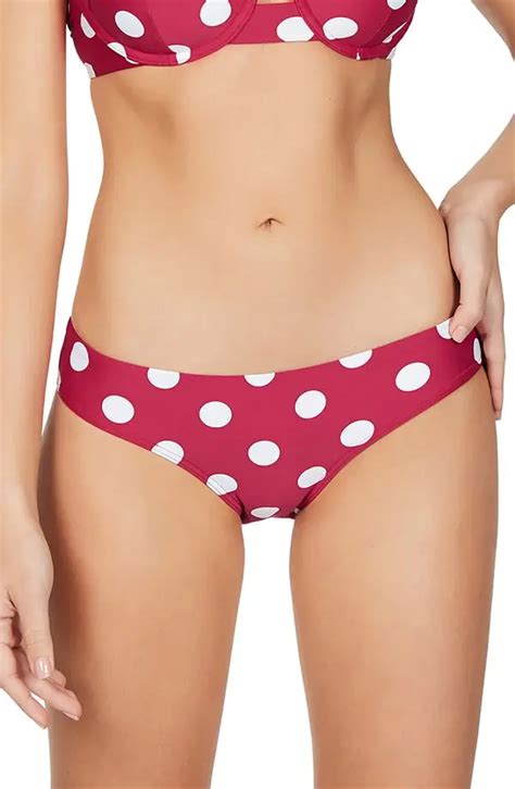 Sea Level Wo Polka Dot Bikini Bottoms Rose Editorialist