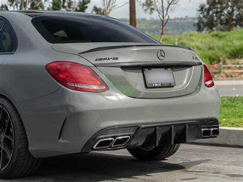 RWCarbon Carbon Fiber Rear Diffuser W205 AMG Coupe VRP Speed