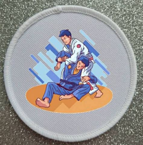 Inch Bjj Jiu Jitsu Patch Badge Etsy