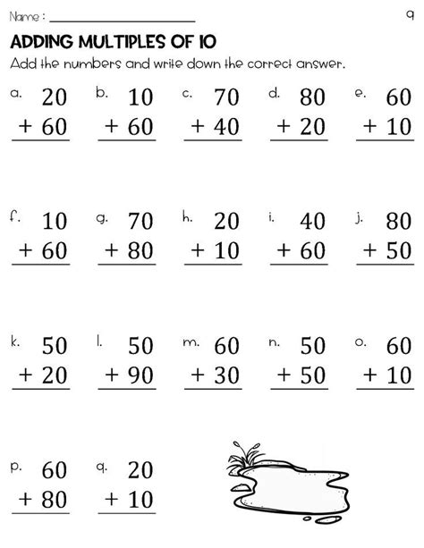 The Addition Worksheet For Adding Multiple Numbers To One Hundred And