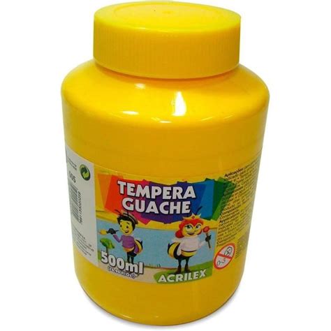 Tinta Guache Ml Amarelo Ouro Acrilex