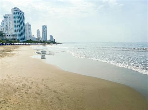 Premium Photo | Beach in bocagrande cartagena colombia