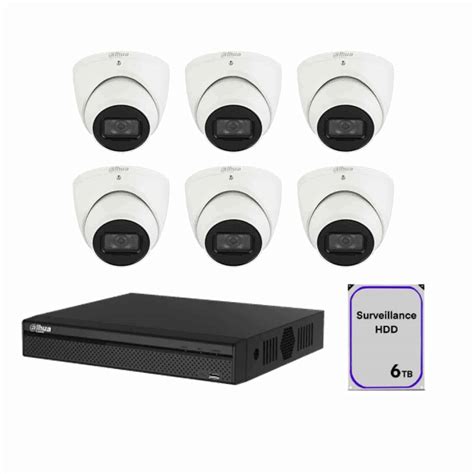 Dahua 8 Channel CCTV Security Kit 8 Channel 4K NVR 6TB 6 X DaHua