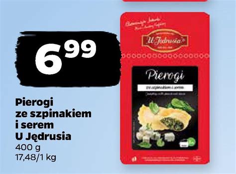 Pierogi Ze Szpinakiem I Serem U J Drusia Cena Promocje Opinie