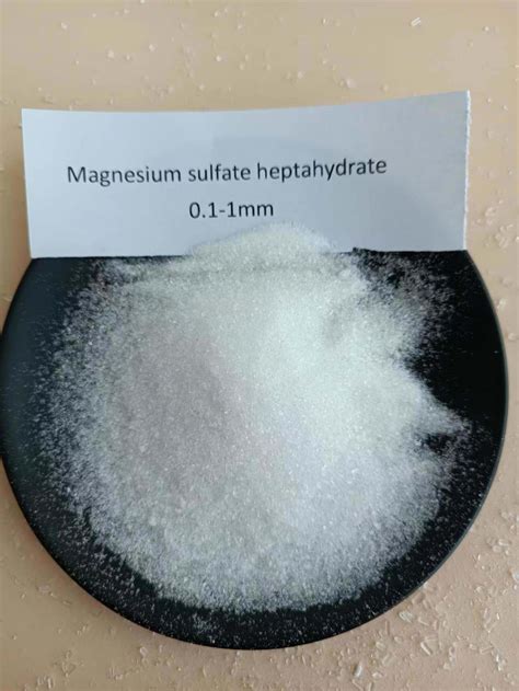 Magnesium Sulfate Heptahydrate Mgso4 7H2O Fertilizer Manufacturer