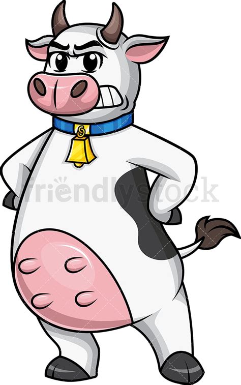 Angry Cow Clipart