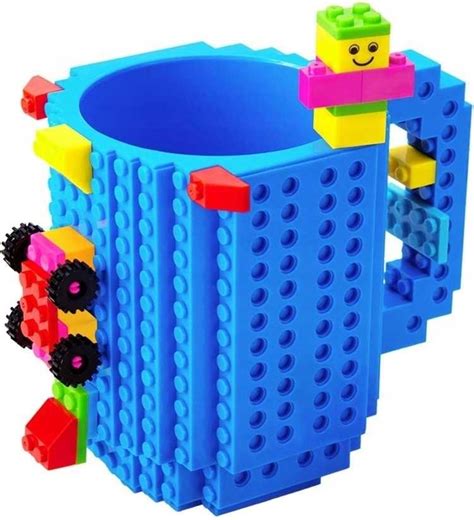 KUBEK KLOCKOWY NA PREZENT DUŻY 350ML KLOCKI LEGO ERLI pl