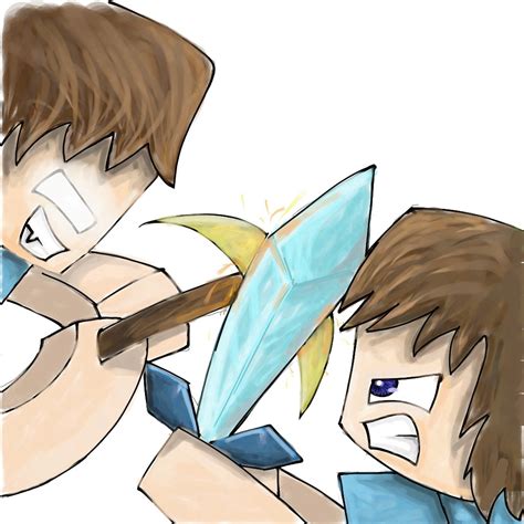 Herobrine Vs Steve By Gameaddict1234 On Deviantart