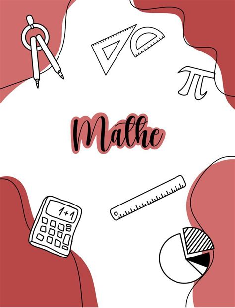 The Word Math Surrounded By Doodles And Pencils On A Pink Background