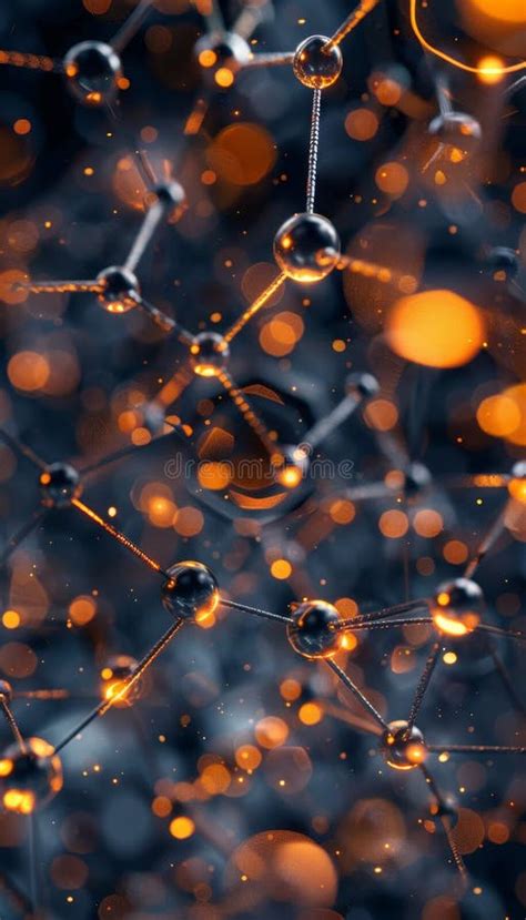 Detailed Technical Diagram Of Superalloy Molecules Showcasing